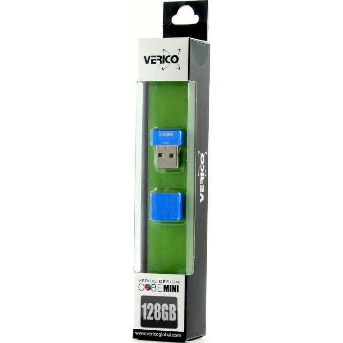 Флешка VERICO Mini Cube 128GB Tranquil Blue (1UDOV-M7BEC3-NN)