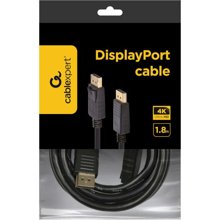 Кабель CABLEXPERT 4K UltraHD DisplayPort 1.8м Black (CC-DP2-6)