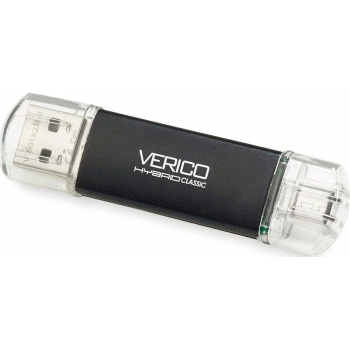 Флешка VERICO Hybrid Classic 64GB USB+Micro-B2.0 Black (1UDOV-MIBK63-NN)