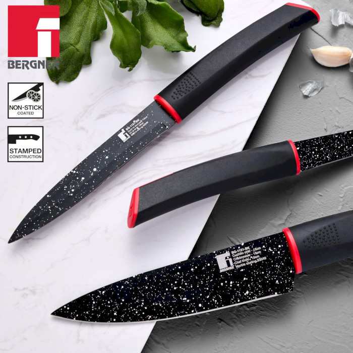Набор кухонных ножей BERGNER Ultra 3пр (BG-1151-BK)