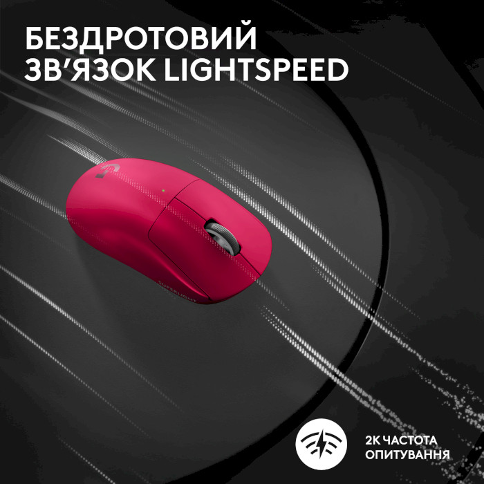 Мышь игровая LOGITECH G Pro X Superlight 2 Magenta (910-006797)