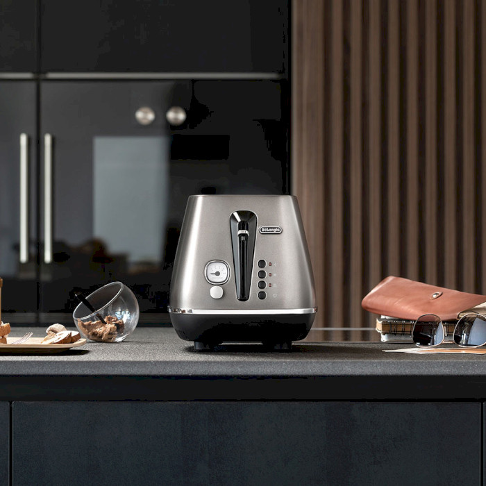 Тостер DELONGHI Distinta Moments CTIN 2103.TB Titanium (0230120141)