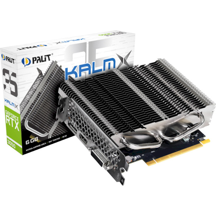 Відеокарта PALIT GeForce RTX 3050 KalmX 6GB (NE63050018JE-1070H)