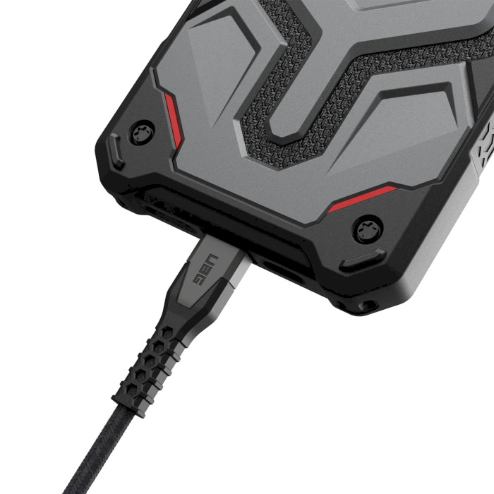 Кабель UAG Kevlar Core USB-C to USB-C Power Cable 1.5м Black/Gray