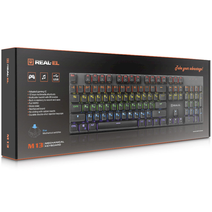 Клавіатура REAL-EL M 13 (EL123100045)