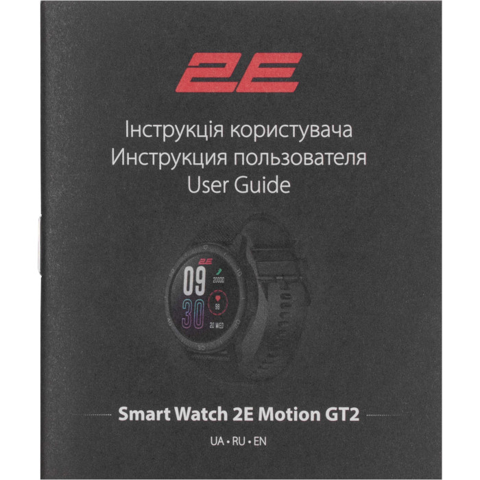 Смарт-годинник 2E Motion GT2 47mm Black/Red (2E-CWW21BKRD)