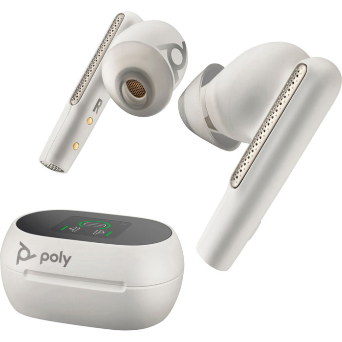 Наушники POLY Voyager Free 60+ UC + BT700 USB-A White Sand (7Y8G5AA)