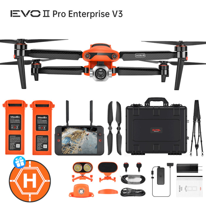 Квадрокоптер AUTEL EVO II Pro Enterprise V3 Orange Rugged Bundle (102001510)