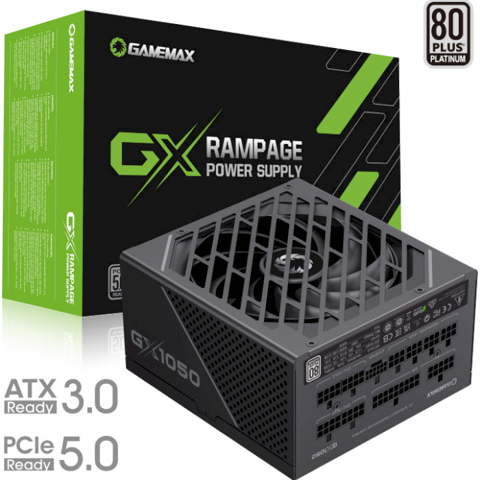 Блок живлення 1050W GAMEMAX GX-1050 Pro ATX3.0 PCIe5.0 Black