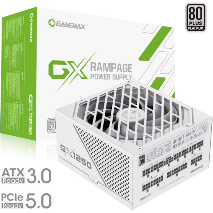 Блок живлення 1250W GAMEMAX GX-1250 Pro ATX3.0 PCIe5.0 White