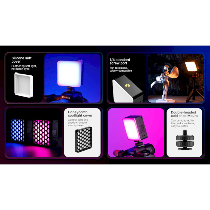 Подсветка для видеосъёмки ULANZI VL49 Pro Rechargeable Mini RGB Light (UV-B01001)