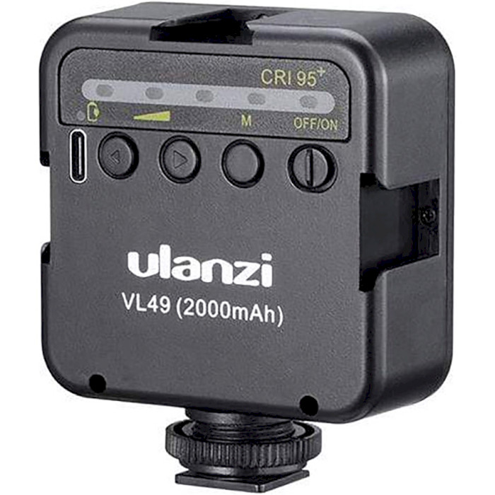 Подсветка для видеосъёмки ULANZI VL49 Rechargeable Mini LED Light Black (UV-1672)