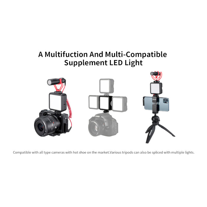 Подсветка для видеосъёмки ULANZI VL49 Rechargeable Mini LED Light Black (UV-1672)