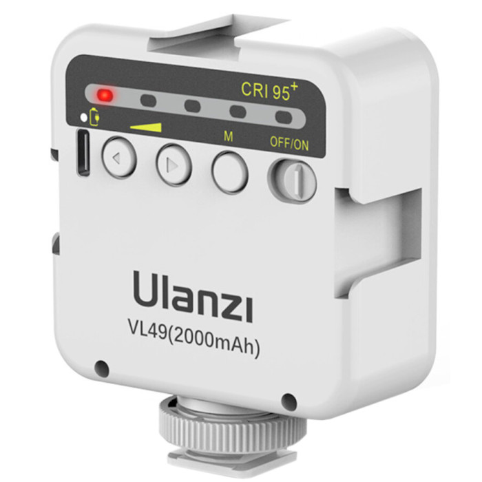 Подсветка для видеосъёмки ULANZI VL49 Rechargeable Mini LED Light White (UV-2215)