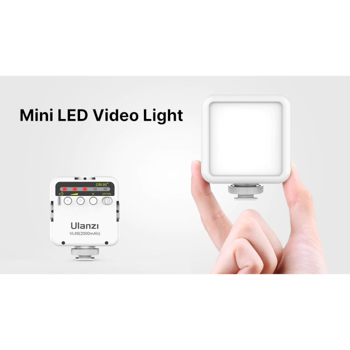 Подсветка для видеосъёмки ULANZI VL49 Rechargeable Mini LED Light White (UV-2215)