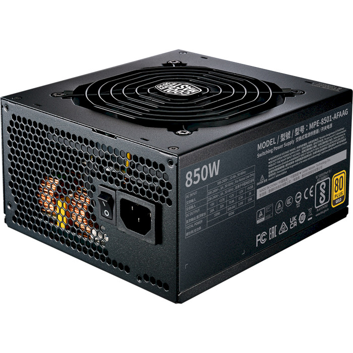 Блок живлення 850W COOLER MASTER MWE Gold 850 V2 ATX 3.0 Ready (MPE-8501-AFAAG-3EU)