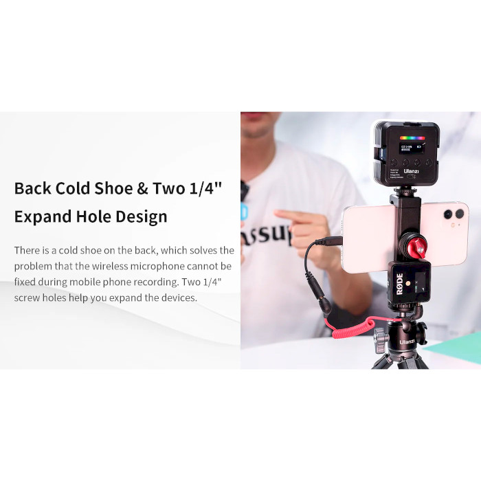 Держатель для смартфона ULANZI ST-27 Metal Phone Tripod Mount Clip & PT-14 Universal Camera Flip Mirror (UV-2881)