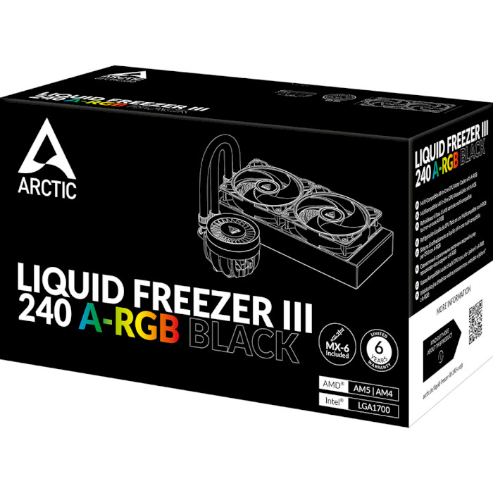 Система водяного охолодження ARCTIC Liquid Freezer III 240 A-RGB Black (ACFRE00142A)