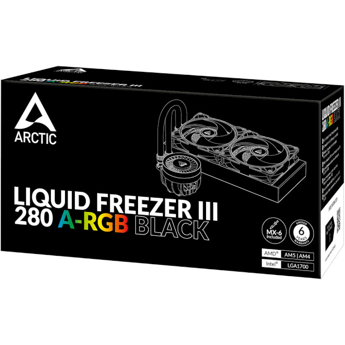 Система водяного охолодження ARCTIC Liquid Freezer III 280 A-RGB Black (ACFRE00143A)