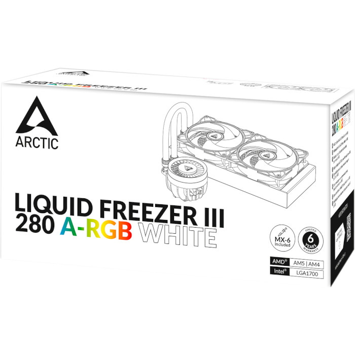 Система водяного охолодження ARCTIC Liquid Freezer III 280 A-RGB White (ACFRE00151A)