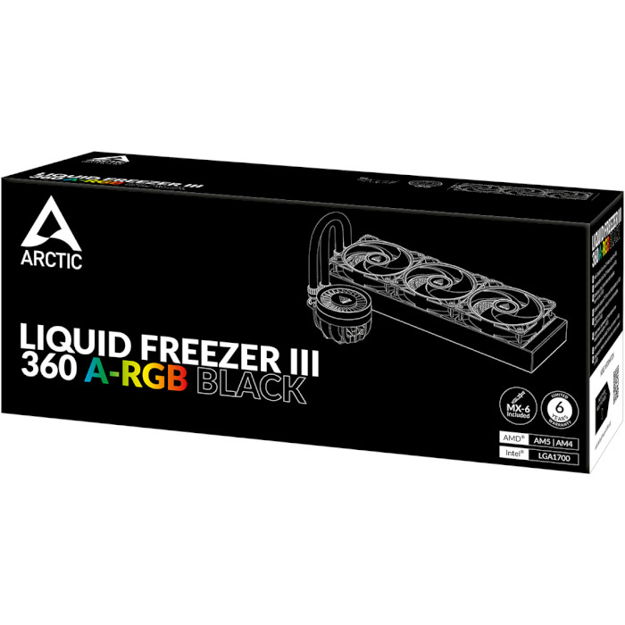 Система водяного охолодження ARCTIC Liquid Freezer III 360 A-RGB Black (ACFRE00144A)