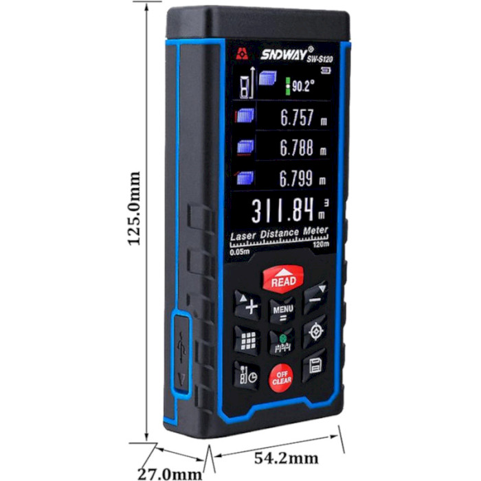 Лазерный дальномер SNDWAY SW-S120