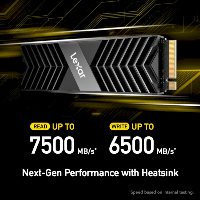 SSD диск LEXAR NM800 Pro w/heatsink 512GB M.2 NVMe (LNM800P512G-RN8NG)