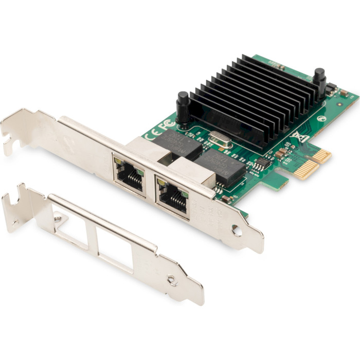 Мережева карта DIGITUS Gigabit Ethernet PCI Express Card 2-Port PCIe (DN-10132)