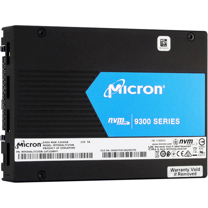 SSD диск MICRON 9300 Max 3.2TB 2.5" U.2 7mm NVMe (MTFDHAL3T2TDR-1AT1ZABYYT)