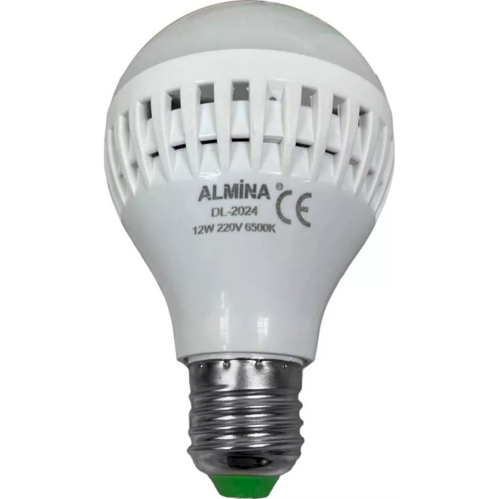 Лампа аккумуляторная LED ALMINA G45 E27 12W 6500K 220V