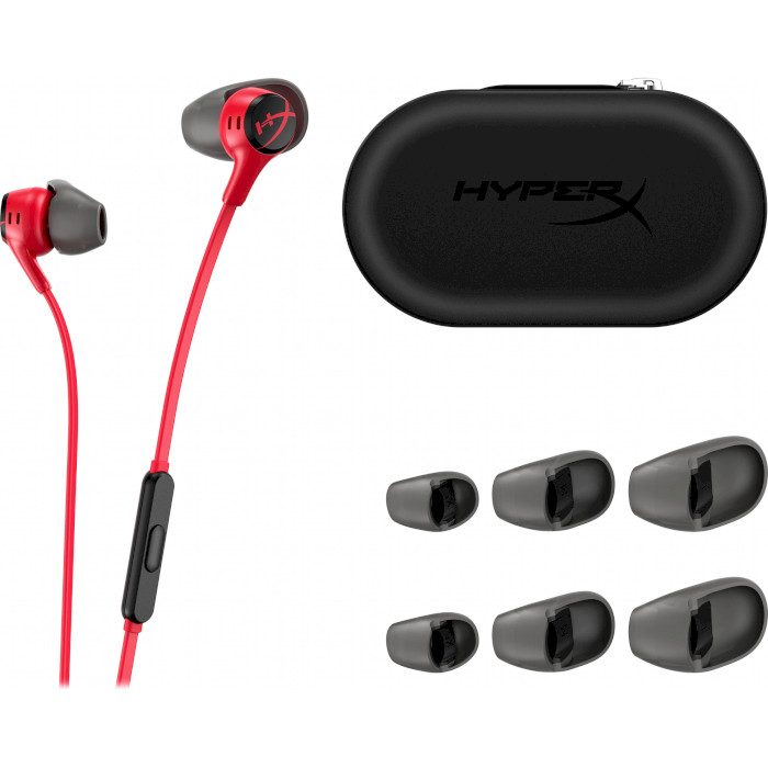 Наушники геймерские HYPERX Cloud Earbuds II Red (705L8AA)