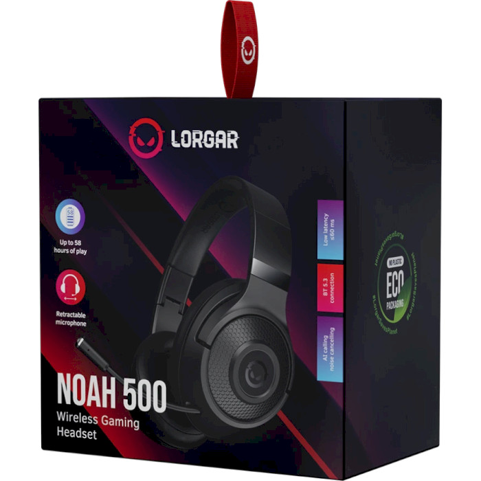 Навушники геймерскі LORGAR Noah 500 Black (LRG-GHS500)