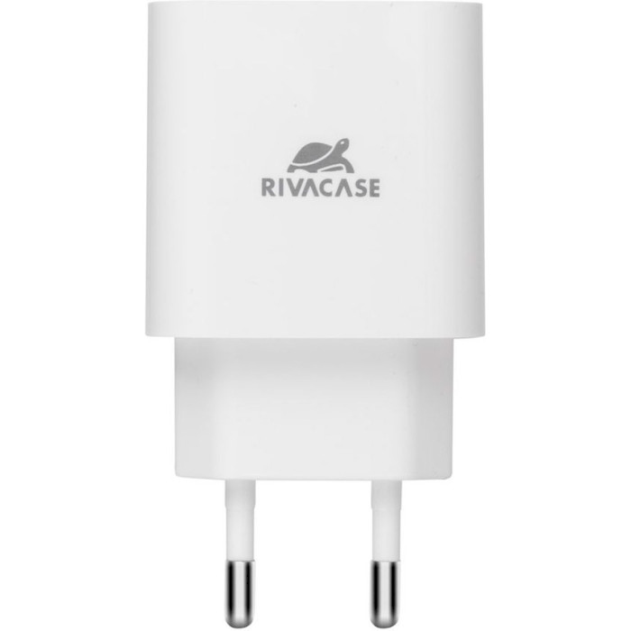 Зарядний пристрій RIVACASE Rivapower PS4102 WD4 1xUSB-A, 1xUSB-C, PD3.0, QC3.0, 20W White w/Type-C to Type-C cable