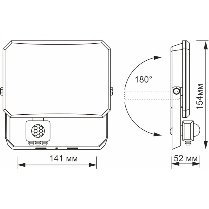 Прожектор LED VIDEX F3 30W 5000K (VLE-F3-0305B-S)