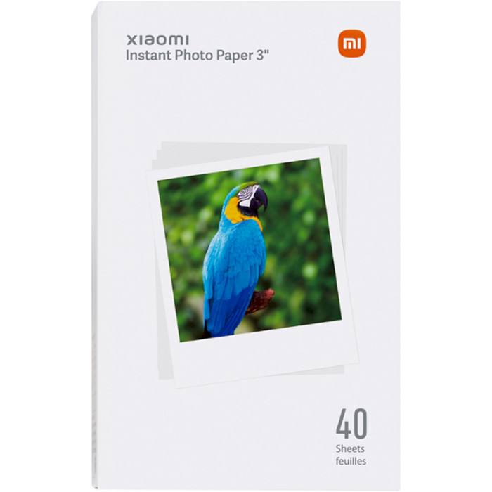 Фотопапір самоклеючий XIAOMI Instant Photo Paper 3" 8.6x10.2см 40л (BHR6756GL)