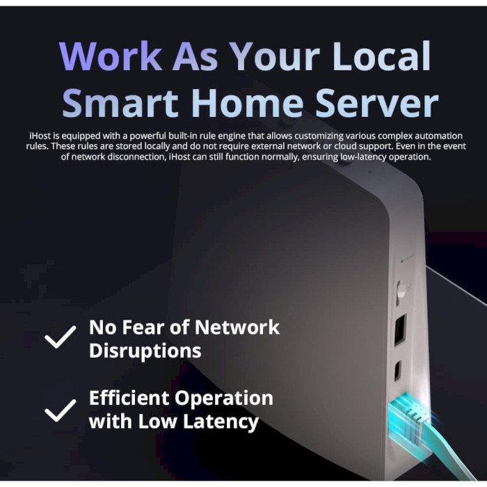 Шлюз для розумного дому SONOFF iHost 4G Smart Home Hub