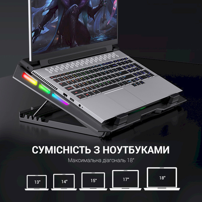 Підставка для ноутбука GAMEPRO CP740 Black