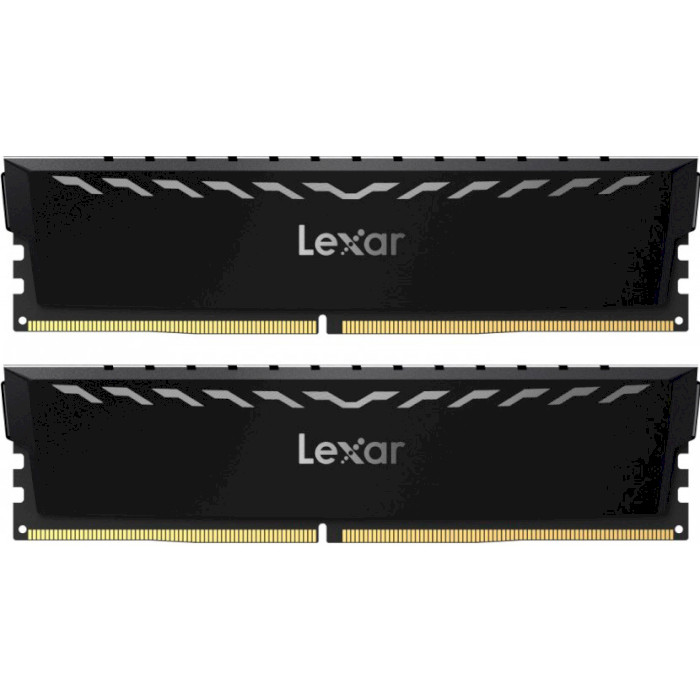 Модуль памяти LEXAR Thor Black DDR4 3600MHz 32GB Kit 2x16GB (LD4U16G36C18LG-RGD)