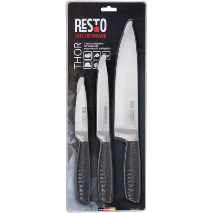 Набір кухонних ножів RESTO Thor 3пр