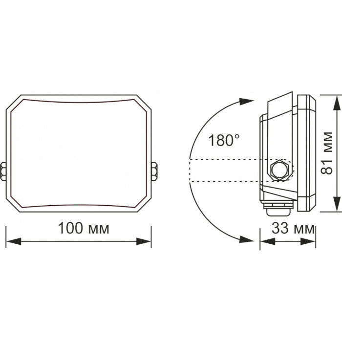 Прожектор LED VIDEX F3 20W 5000K (VLE-F3-0205B)