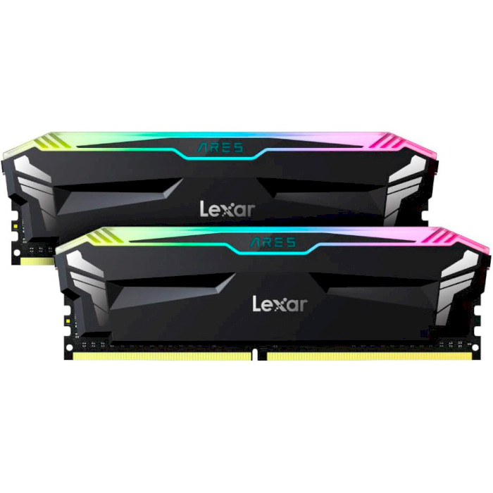 Модуль пам'яті LEXAR Ares RGB Black DDR4 3600MHz 16GB Kit 2x8GB (LD4BU008G-R3600GDLA)