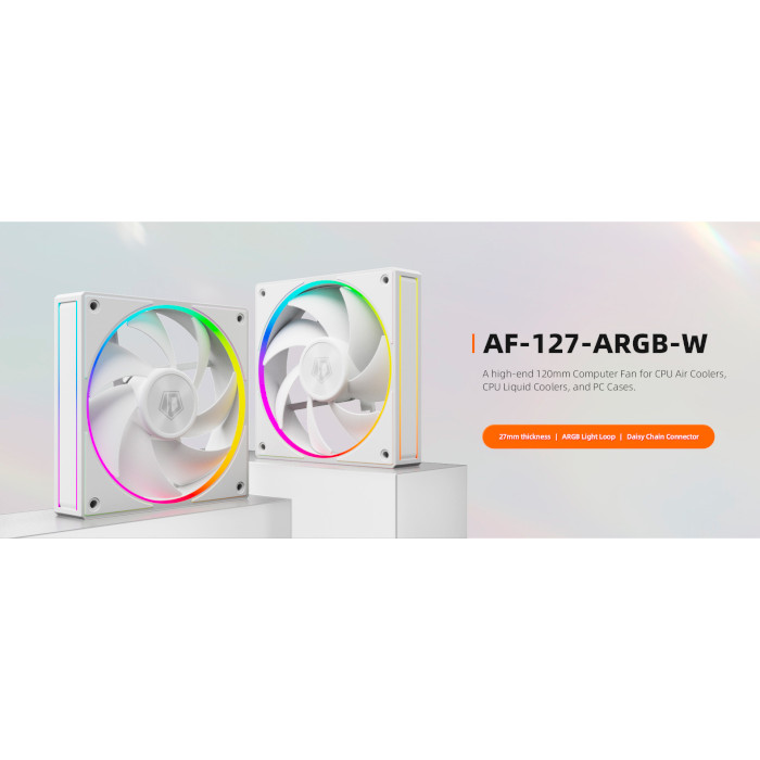 Вентилятор ID-COOLING AF-127-ARGB-W