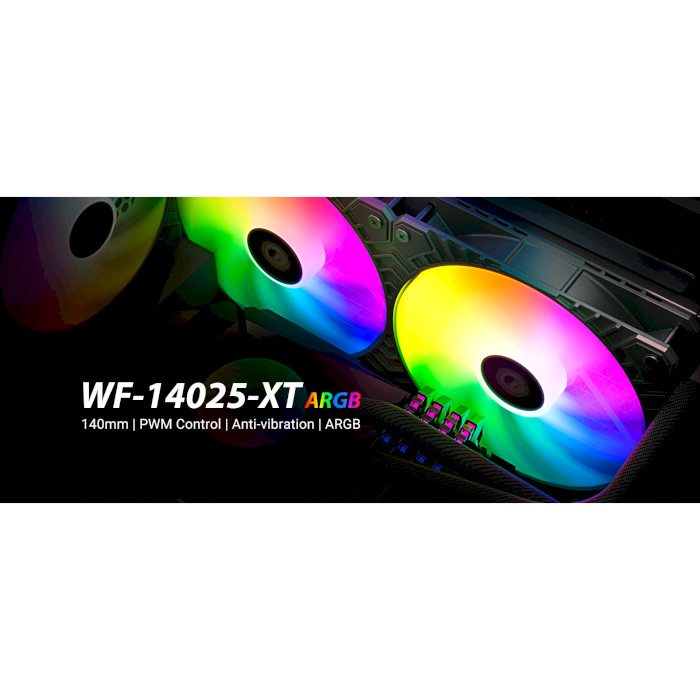 Вентилятор ID-COOLING WF-14025-XT ARGB Black