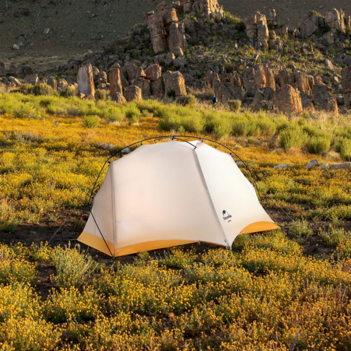 Палатка 1-местная NATUREHIKE Ultralight 1 Gray/Yellow (6927595775424)