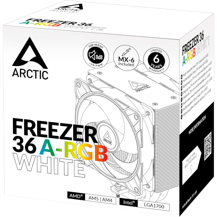 Кулер для процессора ARCTIC Freezer 36 ARGB White (ACFRE00125A)