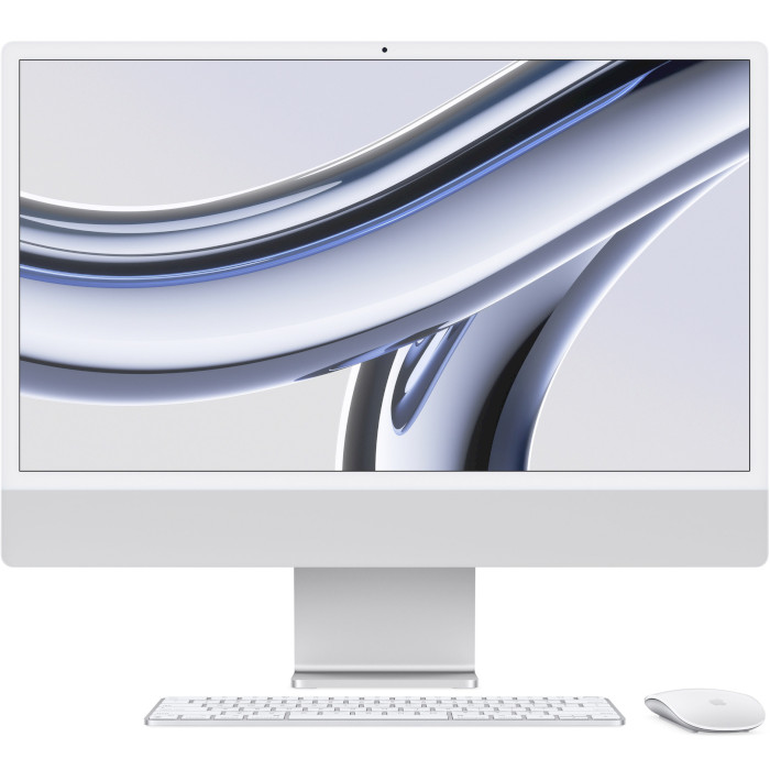 Моноблок APPLE iMac 24" Retina 4.5K M3 Silver (MQRK3UA/A)