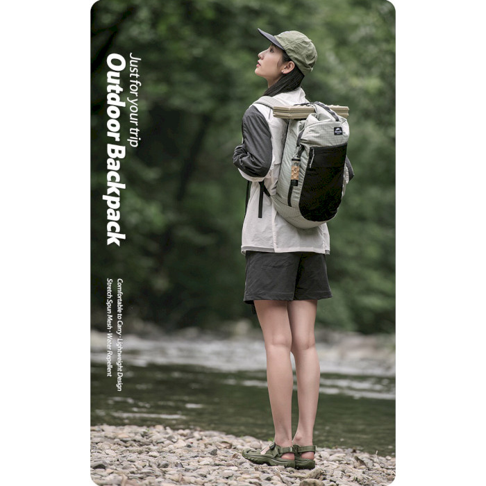Туристичний рюкзак NATUREHIKE Lightweight Outdoor Backpack 20L Graphite (NH20BB206-GP)