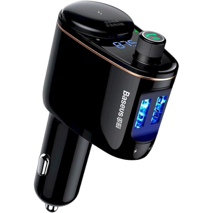 FM-трансмиттер BASEUS S-06 Car Bluetooth MP3 Player Black (CCHC000001)