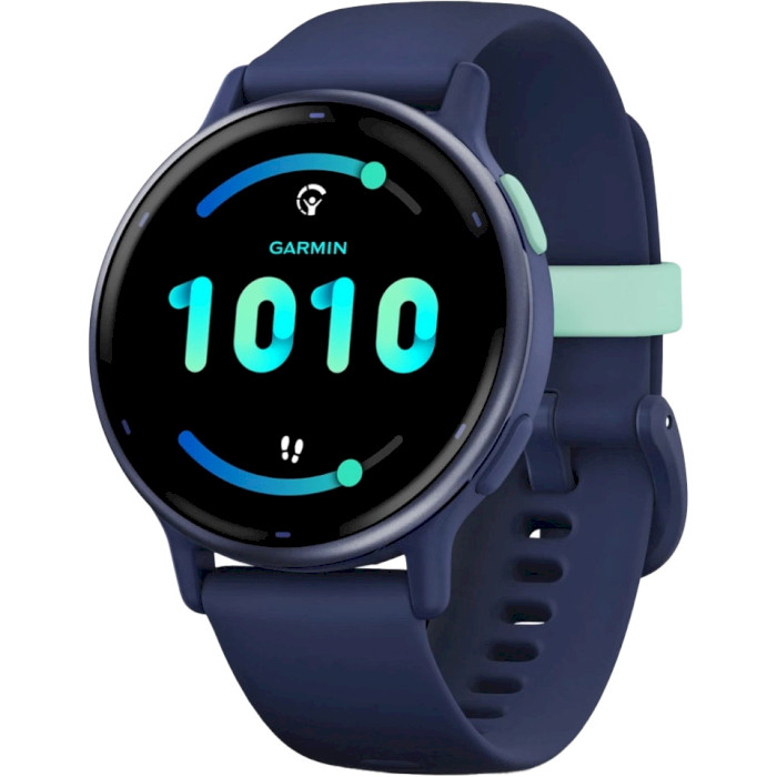 Смарт-годинник GARMIN Vivoactive 5 Metallic Navy Aluminium Bezel with Navy Case and Silicone Band (010-02862-12)