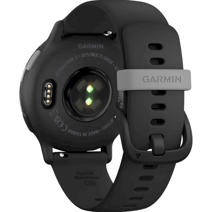 Смарт-часы GARMIN Vivoactive 5 Slate Aluminium Bezel with Black Case and Silicone Band (010-02862-10)